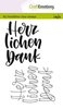 Clear stamp handletter Herzlichen Dank A6 p/st