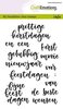 Clear stamp handletter woorden kerst A6 p/st