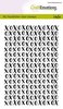 Clear stamp handletter XOXO achtergrond A6 p/st