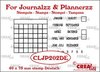 Clear stamp maandtracker DE 40x75mm p/st