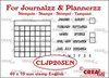 Clear stamp maandtracker ENGELS  40x75mm p/st