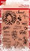 Clear stamp Merry Christmas wishes p/st