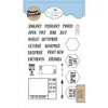 Clear stamp planner maanden A6 p/st