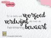 Clear stamp Sentiments Er is niets wat p/st