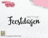 Clear stamp Tekst Prettige Feestdagen 65x21mm p/st
