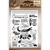 Clear stamp Wild Animals Tekst p/st
