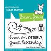 Clear stamp Year Five otter otter p/st