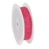 Lint fuchsia 25mm crispy p/5mtr opengewerkt