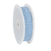 Lint lichtblauw 25mm crispy p/5mtr opengewerkt