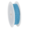 Lint turquoise 30mm crispy p/5mtr opengewerkt
