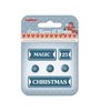 Decoratie p/6st metaal winter 25