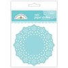 Doilies lichtblauw mini 7.4cm p/5st