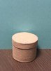 Doos cotton rond 4.5x5cm p/st bruin