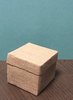 Doos cotton vierkant 4.5x5x5cm p/st bruin