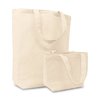 Draagtas 27x10x20cm p/st creme Canvas met bodem