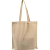 Draagtas katoen creme 42x38cm p/st KORTE LUSSEN
