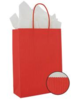 Draagtas 18x7x21cm rood p/5st papier gedraaid