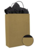 Draagtas 32x12x40cm goud p/50st papier gedraaid 