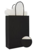 Draagtas 26x12x35cm zwart p/250st papier gedraaid