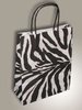 Draagtas 36x12x41cm zebra p/50st papier gedraaid