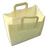 Draagtas 45x15x48cm p/50st wit papier platte handgreep 