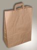 Draagtas 18x8x22cm p/50st bruin plat 