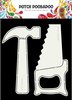 Dutch Card Tools hamer en zaag A5 p/st