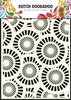 Dutch Mask Art stencil Circles A5 p/st