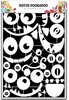 Dutch Paper Art monsters faces A5 p/st