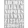 Dutch Stencil art alfabet 4 A4 p/st