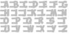 Dutch Stencil Art Alphabet Sierlijk A-Z A4 p/st