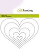 Stans randen hart Card 11x14cm p/st