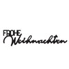Stans tekst frohe Weihnachten p/st duits