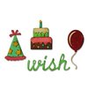 Stans Thinlits en embossing Birthday p/set