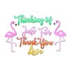 Stans thinlits Phrases Thank You &amp; Flamingo Jen long p/11st