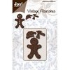 Stans Vintage Gingerbread mannetje 45x65mm p/st