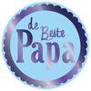 Stickers blauw de beste papa p/20st