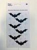 Stickers glitter vleermuizen sterretjes glow in the dark p/8st