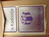 Stickers paars 3.5x3.5cm p/20st 'n kadootje