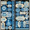 Stickers 30.5x30.5cm Ocean Blue p/set