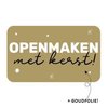 Stickers openmaken met kerst 35x58mm p/20st