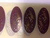 Stickers ovaal voor vader bordeaux  inhoud 20 stuks goud
