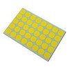 Stickers geel 19mm p/1280st op vel