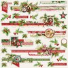 Cardstock Simple Vintage Christmas border 30.5x30.5cm p/set