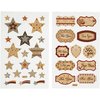 Stickers Sterren en 'FOR YOU' labels 10x16cm p/4vel