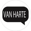 Stickers van harte in tekstballon 35mm p/20st wit/zwart