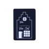 Stickers van voor Sinterklaas huisje 35x50mm p/20st zwart