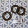 Tandwielen open met kleine gaatjes 2.5 cm p/st brons