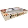 Doos catering met venster 35x24.5x7.6cm p/10st