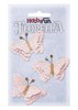 Vlinder Roze 35x60mm p/3st